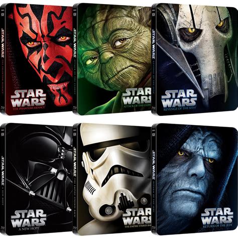 star wars steel box blu ray|star wars steelbook series.